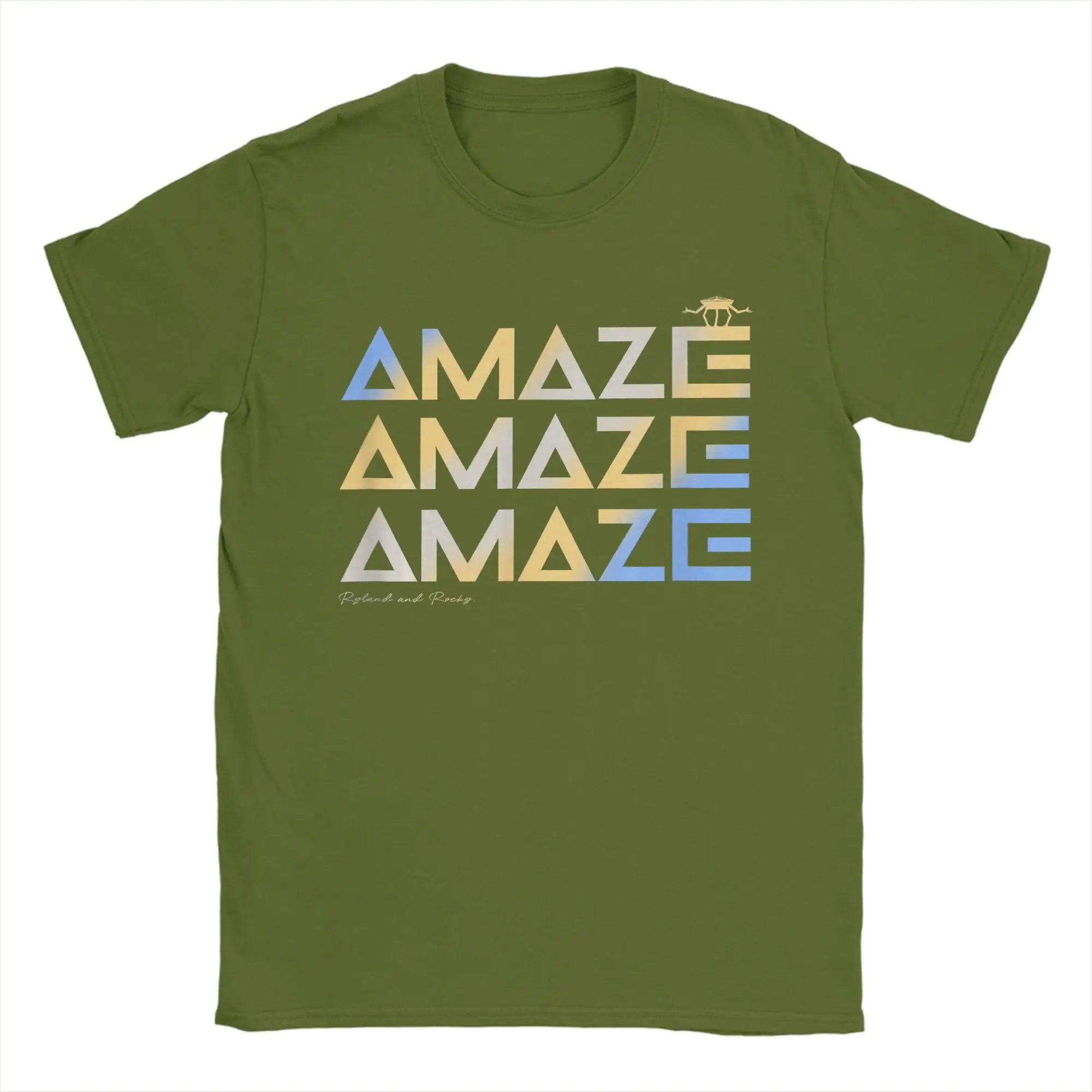 men t shirts | Men T-Shirts Project Hail Mary Funny Space Quote Army Green